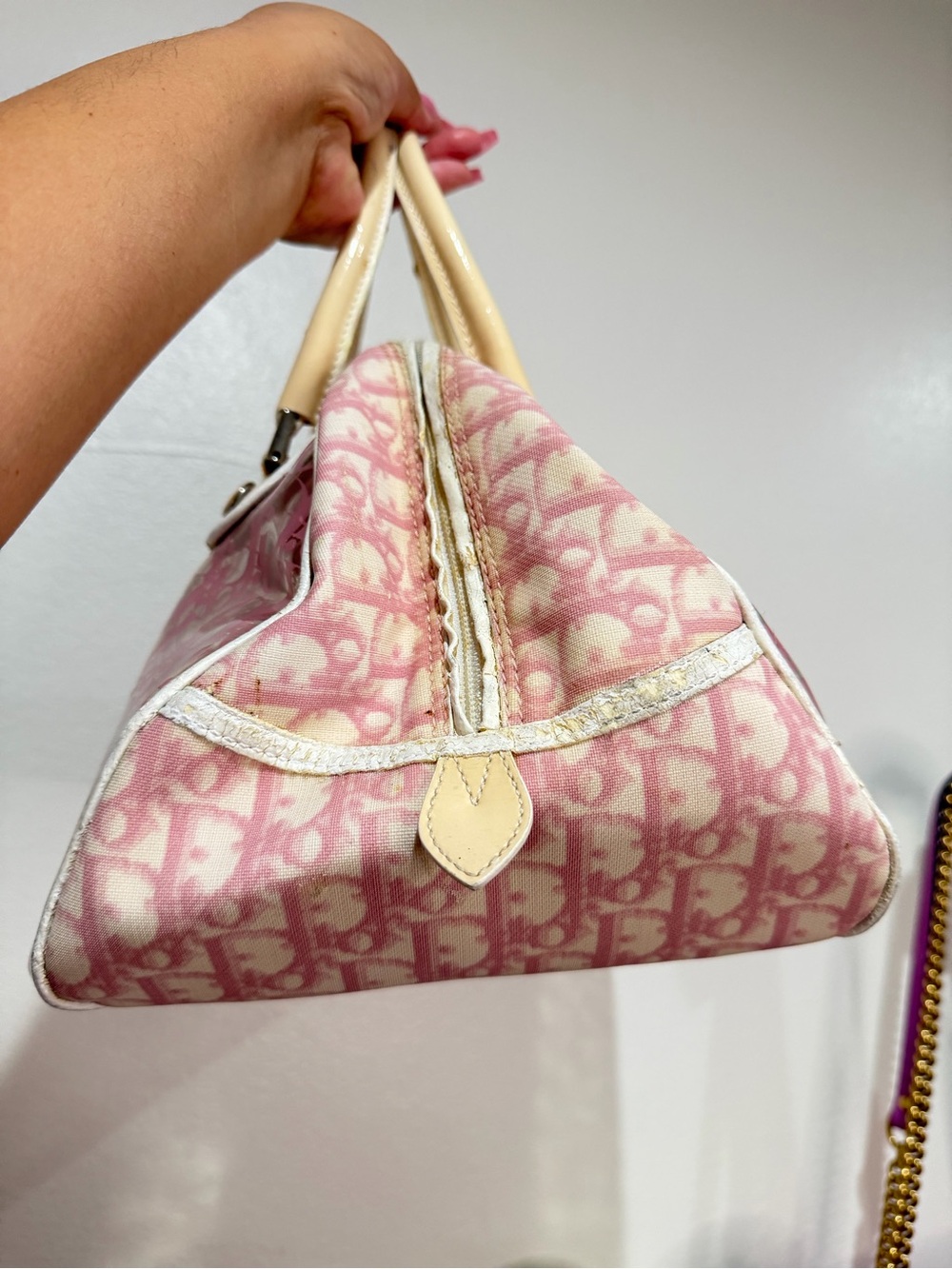 Dior Diorissimo Girly Pink Rain Bowler Bag - Picture 6 of 15